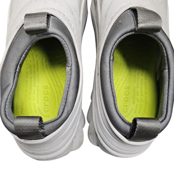 Crocs Echo Storm Shoes Womens 7 Mens 5 Gray Slip On Sneaker Clog Chunky Outdoors - Picture 5 of 7